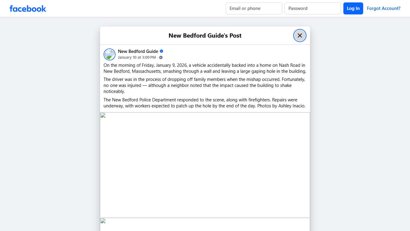 On the morning of Friday, January 9,... - New Bedford Guide | Facebook